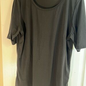 LuLaRoe Black Short Sleeve Crew Neck Tee